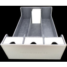 Docsmagic.de Premium 3-Row Trading Card Storage Box White + Trays & Divider - MTG PKM YGO - Aufbewahrungsbox Weiss