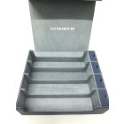 Docsmagic.de Premium 4-Row Trading Card Storage Box Blue...