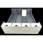 Docsmagic.de Premium 4-Row Trading Card Storage Box White...
