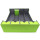 Docsmagic.de Premium 4-Row Trading Card Storage Box Light Green + Trays & Divider - MTG PKM YGO - Aufbewahrungsbox Hellgrün