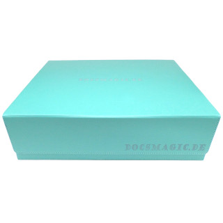 Docsmagic.de Premium 4-Row Trading Card Storage Box Mint + Trays & Divider - MTG PKM YGO - Aufbewahrungsbox Aqua