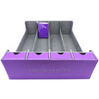 Docsmagic.de Premium 4-Row Trading Card Storage Box Purple + Trays & Divider - MTG PKM YGO - Aufbewahrungsbox Lila
