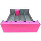 Docsmagic.de Premium 4-Row Trading Card Storage Box Pink...