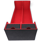 Docsmagic.de Premium 2-Row Trading Card Storage Box Black/Red + Trays & Divider - MTG PKM YGO - Aufbewahrungsbox Schwarz/Rot