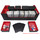 Docsmagic.de Premium 2-Row Trading Card Storage Box Black/Red + Trays & Divider - MTG PKM YGO - Aufbewahrungsbox Schwarz/Rot