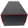 Docsmagic.de Premium 2-Row Trading Card Storage Box Black/Red + Trays & Divider - MTG PKM YGO - Aufbewahrungsbox Schwarz/Rot