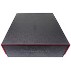 Docsmagic.de Premium 4-Row Trading Card Storage Box Black/Red + Trays & Divider - MTG PKM YGO - Aufbewahrungsbox Schwarz/Rot