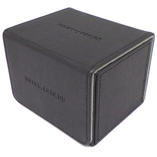 Docsmagic.de Premium Magnetic Sideflip Box 100 Black + Deck Divider - MTG - PKM - YGO - Kartenbox Schwarz