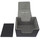 Docsmagic.de Premium Magnetic Sideflip Box 100 Black + Deck Divider - MTG - PKM - YGO - Kartenbox Schwarz