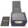 Docsmagic.de Premium Magnetic Sideflip Box 100 Blue + Deck Divider - MTG - PKM - YGO - Kartenbox Blau