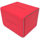 Docsmagic.de Premium Magnetic Sideflip Box 100 Red + Deck Divider - MTG - PKM - YGO - Kartenbox Rot
