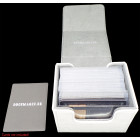 Docsmagic.de Premium Magnetic Sideflip Box 100 White + Deck Divider - MTG - PKM - YGO - Kartenbox Weiss