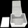 Docsmagic.de Premium Magnetic Sideflip Box 100 White + Deck Divider - MTG - PKM - YGO - Kartenbox Weiss