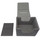 Docsmagic.de Premium Magnetic Sideflip Box 100 Silver + Deck Divider - MTG - PKM - YGO - Kartenbox Silber