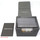 Docsmagic.de Premium Magnetic Sideflip Box 100 Silver + Deck Divider - MTG - PKM - YGO - Kartenbox Silber
