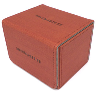 Docsmagic.de Premium Magnetic Sideflip Box 100 Copper + Deck Divider - MTG - PKM - YGO - Kartenbox Kupfer