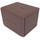 Docsmagic.de Premium Magnetic Sideflip Box 100 Brown + Deck Divider - MTG - PKM - YGO - Kartenbox Braun