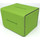Docsmagic.de Premium Magnetic Sideflip Box 100 Light Green + Deck Divider - MTG - PKM - YGO - Kartenbox Hellgrün