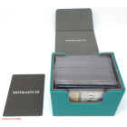 Docsmagic.de Premium Magnetic Sideflip Box 100 Mint + Deck Divider - MTG - PKM - YGO - Kartenbox Aqua