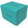 Docsmagic.de Premium Magnetic Sideflip Box 100 Mint + Deck Divider - MTG - PKM - YGO - Kartenbox Aqua