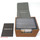 Docsmagic.de Premium Magnetic Sideflip Box 100 Gold + Deck Divider - MTG - PKM - YGO - Kartenbox Gold