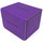 Docsmagic.de Premium Magnetic Sideflip Box 100 Purple + Deck Divider - MTG - PKM - YGO - Kartenbox Lila