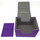Docsmagic.de Premium Magnetic Sideflip Box 100 Purple + Deck Divider - MTG - PKM - YGO - Kartenbox Lila