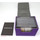 Docsmagic.de Premium Magnetic Sideflip Box 100 Purple + Deck Divider - MTG - PKM - YGO - Kartenbox Lila
