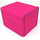 Docsmagic.de Premium Magnetic Sideflip Box 100 Pink + Deck Divider - MTG - PKM - YGO - Kartenbox Rosa