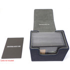 Docsmagic.de Premium Magnetic Sideflip Box 80 Blue + Deck Divider - MTG - PKM - YGO - Kartenbox Blau