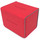 Docsmagic.de Premium Magnetic Sideflip Box 80 Red + Deck Divider - MTG - PKM - YGO - Kartenbox Rot
