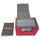 Docsmagic.de Premium Magnetic Sideflip Box 80 Red + Deck Divider - MTG - PKM - YGO - Kartenbox Rot