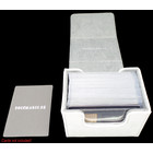 Docsmagic.de Premium Magnetic Sideflip Box 80 White + Deck Divider - MTG - PKM - YGO - Kartenbox Weiss