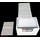 Docsmagic.de Premium Magnetic Sideflip Box 80 White + Deck Divider - MTG - PKM - YGO - Kartenbox Weiss