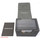 Docsmagic.de Premium Magnetic Sideflip Box 80 Silver + Deck Divider - MTG - PKM - YGO - Kartenbox Silber