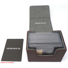 Docsmagic.de Premium Magnetic Sideflip Box 80 Brown + Deck Divider - MTG - PKM - YGO - Kartenbox Braun