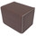 Docsmagic.de Premium Magnetic Sideflip Box 80 Brown + Deck Divider - MTG - PKM - YGO - Kartenbox Braun