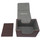 Docsmagic.de Premium Magnetic Sideflip Box 80 Brown + Deck Divider - MTG - PKM - YGO - Kartenbox Braun