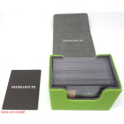Docsmagic.de Premium Magnetic Sideflip Box 80 Light Green + Deck Divider - MTG - PKM - YGO - Kartenbox Hellgrün