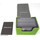 Docsmagic.de Premium Magnetic Sideflip Box 80 Light Green + Deck Divider - MTG - PKM - YGO - Kartenbox Hellgrün