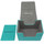 Docsmagic.de Premium Magnetic Sideflip Box 80 Mint + Deck Divider - MTG - PKM - YGO - Kartenbox Aqua