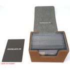 Docsmagic.de Premium Magnetic Sideflip Box 80 Gold + Deck Divider - MTG - PKM - YGO - Kartenbox Gold