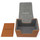 Docsmagic.de Premium Magnetic Sideflip Box 80 Gold + Deck Divider - MTG - PKM - YGO - Kartenbox Gold