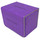 Docsmagic.de Premium Magnetic Sideflip Box 80 Purple + Deck Divider - MTG - PKM - YGO - Kartenbox Lila