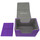 Docsmagic.de Premium Magnetic Sideflip Box 80 Purple + Deck Divider - MTG - PKM - YGO - Kartenbox Lila
