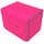 Docsmagic.de Premium Magnetic Sideflip Box 80 Pink + Deck Divider - MTG - PKM - YGO - Kartenbox Rosa