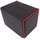 Docsmagic.de Premium Magnetic Sideflip Box 80 Black/Red + Deck Divider - MTG - PKM - YGO - Kartenbox Schwarz/Rot