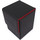 Docsmagic.de Premium Magnetic Tray Long Box Black/Red Large + 4 Flip Boxes - Schwarz/Rot