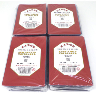 4 x 50 Docsmagic.de Semi-Rigid Card Saver Toploader Large Size