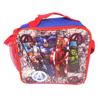 Marvel Avengers Isolierte Kühltasche  - Offiziell Lizensiert - 20 x 18 x 9 cm - Zip-Verschluss - Tragegurt - Insulated Lunch Bag
